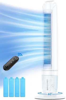 Fancole 703052259425 43-inch Evaporative Air Cooler Portable Conditioners With Cool Mode And 3 Spe