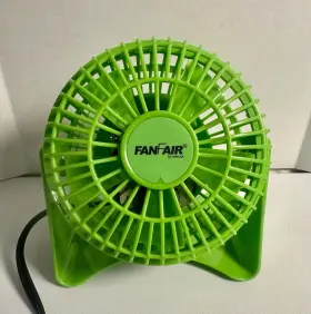 Fpf-400 Fanfaire Personal Fan Green 5 Blade Single Speed Works