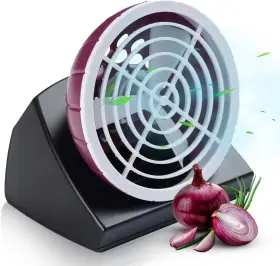 Fanion-k001 Fanion Cordless Kitchen Prep Fan - Portable For Cutting Onions Red