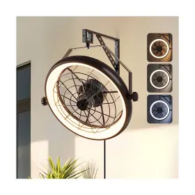 B1010 Fansconce Wall Mounted Fan With Lights 23 Inch Mount Remote 6 Speeds Plu