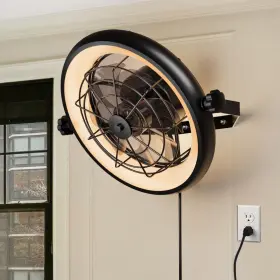 B1011 Fansconce Wall Mount Fan 16 Inch Ceiling With Lights And Remote 6-speed