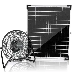 Fanspex 676327112940 8 Inch Solar Powered Fan For Outdoor Chicken Coop Small Greenhouse Dog House Co