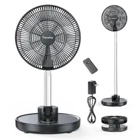 12000m Faraday 781159221910 Oscillating Standing Fan 12 Inch Foldable Portable Quiet Floor