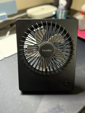 Fd01 Faraday Small Table Fans Rechargeable Portable 180 Tilt Folding Desk