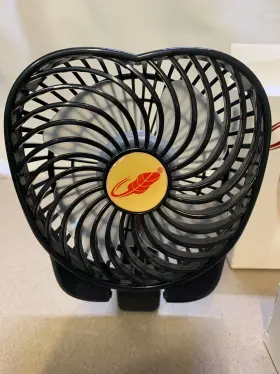 Feather 970462359999 Portable Multifunctional Personal Usb Rechargeable Mini Fan F9 Black #2