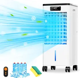 Feculs Official 711181167412 Portable Air Conditioners 3in1 Evaporative Swamp Cooler Conditioner 4 Modes