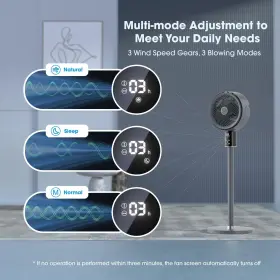 Feculs Official 860011559740 Standing Fan With Remote/smart Touch Oscillating Quiet Floor Fans For Home #2