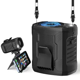 Flarepoint 060861044686 4-in-1 Portable Fan Waist/neck/desk Multi-use 7000rpm Rechargeable High Sp