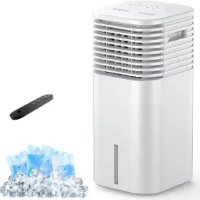 Flowbreeze 653998467869 Windowless Portable Air Conditioner 15h Timer And 120 Oscillation 3-in-1 Port