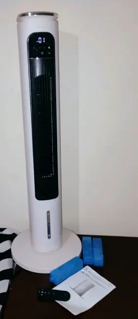 Flowbreeze 743127834263 Windowless Portable Air Conditioner 38 Evaporative Cooler With Remote Control