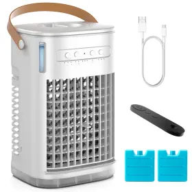 Cp-43 Flowbreeze Mini Portable Air Conditioners With Remote Usb Charging Powered 1200ml