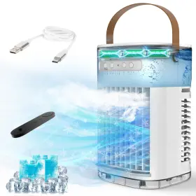 Tf06b Flowbreeze 3-in-1 Portable Air Conditioners Evaporative Cooler With Remote 1.2l Water