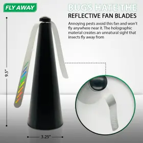 Fly Away Product 195893994861 - 2 Pack Fans For Tables Indoor Or Outdoor Use Ideal Resta #2