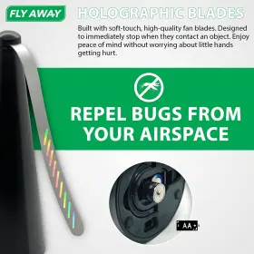 Fly Away Product 195893994861 - 2 Pack Fans For Tables Indoor Or Outdoor Use Ideal Resta #3