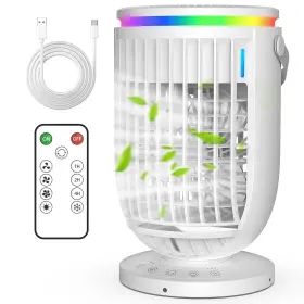 Fosvill 788692940490 Portable Air Conditioners Fan With 120 Rotating Functionfosvill Evaporative