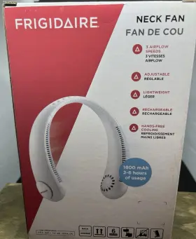 Fr-nckfan-500 Frigidaire Nib Personal Neck Fan 3 Speeds Rechargeable Lightweight Free Ship