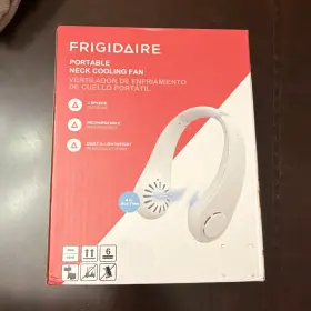 Frigidaire Fr-nckfn-500 Portable Neck Cooling Fan Rechargeable 3 Speeds White