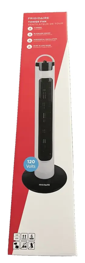 Fr-rnrmt-500 Frigidaire New In Box 32 Inch Oscillating Tower Fan White Free Shipping