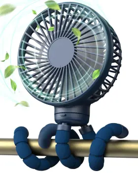 Yoy-friz-babyfan-darkblue-02 Frizcol 645569090590 Stroller Fan For Baby - Portable Fans Rechargeable Battery Operated