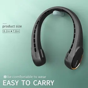 Frsara 313048280250 Neck Fan Portable Personal Strong Wind 5200mah Air Volume 360 Cooling