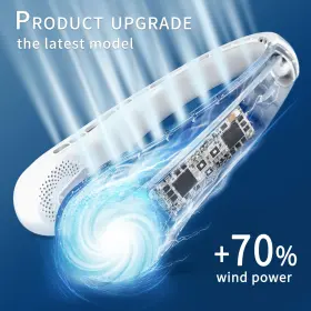 Frsara 720615973239 Neck Fan Bladeless Upgraded 5200mah Long Endurance Air Vol #2