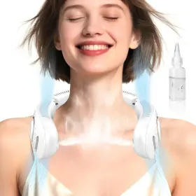 B0fk9hw86g Fwv Neck Fan With Mist Spray Portable Folding Bladeless Personal Quiet Headphone