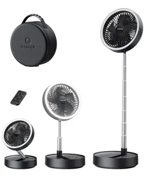 B0f23y247b Gaiatop Portable Pedestal Fan 16000mah Battery Max 74h Runtime Foldable Oscil