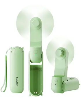 Bp653g Gaiatop Portable Handheld Fan Mini Rechargeable Folding Fans With Power Bank Usb Bat