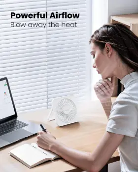 Df-01 Gaiatop Usb Desk Fan 5 Inch Personal Small Portable Table With 180 Til #3