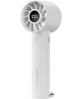 Hf-01 Gaiatop Portable Mini Fan 3 Speed Handheld Fans With Power Display Flashlight Usb R