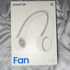 X003qfa0rz Gaiatop M5 Portable Neck Fan Rechargeable Usb White
