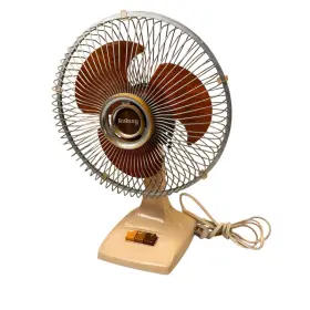316701 Galaxy Vintage Fan 11 Inch Oscillating 2 Speed Translucent Brown Blades