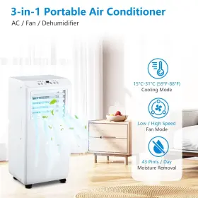 6500 Gaomon 198290106165 Portable Air Conditioner 3 In 1 With Remote Cool 10000 Btu Ashrae / Bt #2