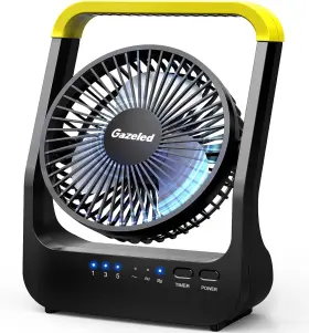 Gazeled 445056581562 Battery Operated Fan Super Long Lasting Fans For Camping Por