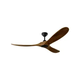 3mavsm Generation Lighting Maverick Smart Fan Black With Dark Walnut Blades 52-inch