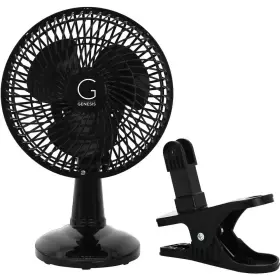 Genesis 313089330396 6 Inch Convertible Table-top And Clip Fan Fully Adjustable Head 2 Quiet Speeds