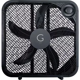 Genesis 711181196559 20 Inch Black 3-speed Settings Box Fan With Max Cooling Technology
