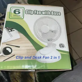 Genesis 811691020709 A1 6 Inch Convertible Table-top Clip Fan - White A1clipfanwhite #3