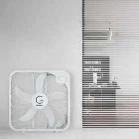 G20box Genesis 811691025841 20 Inch Box Fan 3 Settings Max Cooling Technology Carry Handle White G20box- #2