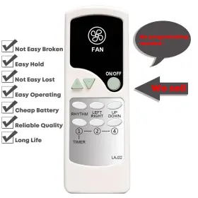 Pcf-sc15t Gengqiansi 801542910082 Remote Control For Woozoo Ohyama Globe 5-speed Oscillating Fan Sc15 #2