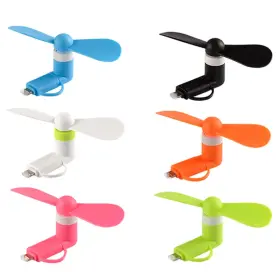 Gfytdxe 617395584291 Mini Cell Phone Fan - Colorful And Powerful 2-in-1 Compatible For Iphone