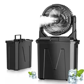 Ghora 754247253889 Portable Misting Fan With 9l Water Tank And 20000mah Battery Remote Cont