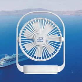Lk006 Giiknew Magnetic Cruise Ship Approved Fan With Led Light 4000mah Small White