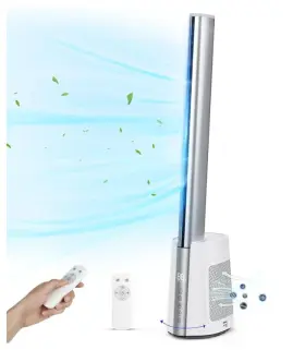B0byckvmbp Gimify 40ftft Bladeless Tower Fan For Home With Remote Control Quiet 120 Oscilla