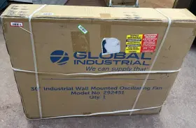 292451 Global Industrial Wall Mounted Oscillating Fan - Black #2