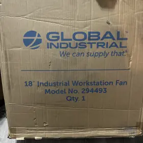 294493 Global Industrial 18 Inch Workstation Fan 4 600 Cfm 1/3 Hp Sb