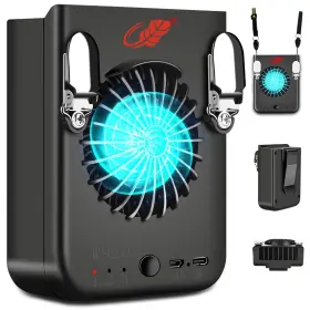 W920 Gobrillfun Waist Clip Fan And Neck 2 In 1 Portable Rechargeable On With 3 Sp