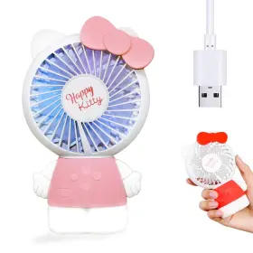 Goktro 079747907149 Portable Personal Small Desk Fan Mini Fans Usb Battery 10 5 17 Pink