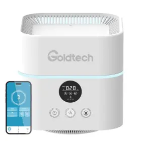 Wg-03 Goldtech Air Purifier And Humidifier Combo For Bedroom Up To 200ft H13 True Hepa Fi