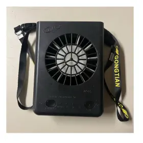 Gongtian W910 Portable Handheld Rechargeable Battery Fan Black 3-blade